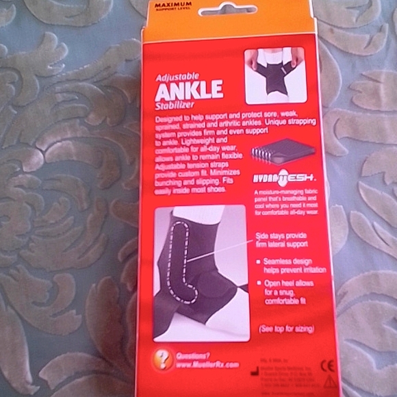 Mueller Adjustable Ankle Stabilizer in one size, fits left or right ankl… - Picture 2 of 6